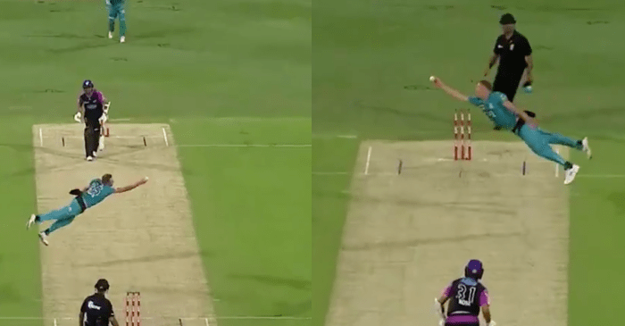 WATCH: Ben Laughlin takes a ‘Superman-Esque’ return catch to dismiss Clive Rose in BBL 2019-20
