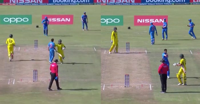 U19 World Cup 2020: ICC punish Australia opener Sam Fanning for elbowing India seamer Akash Singh