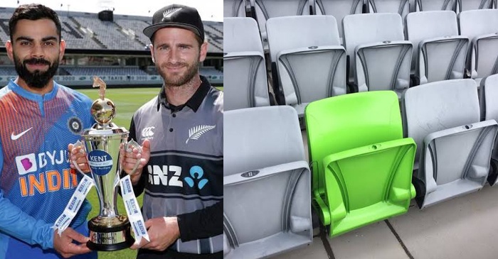 NZ vs IND: The reason why one seat at Eden Park is green while all others are grey