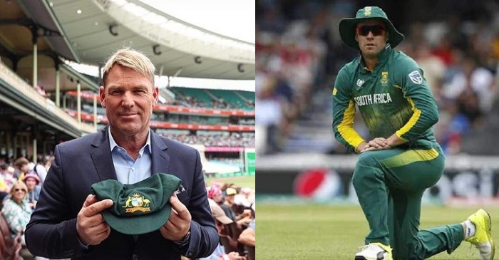 AB de Villiers reacts after Shane Warne’s ‘baggy green’ auction breaks the internet