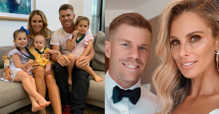 David Warner drops down a heartfelt post for his wife Candice and their kids after winning Allan Border Medal