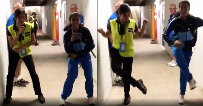WATCH: Jemimah Rodrigues shows off her dance moves with an Australian security guard at Women’s T20 World Cup