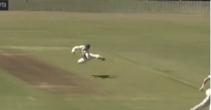 WATCH: Nathan Lyon plucks a screamer at mid-wicket to dismiss Callum Ferguson