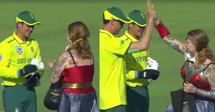 WATCH: ‘Wonder Woman’ invades pitch during SA vs ENG 3rd T20I
