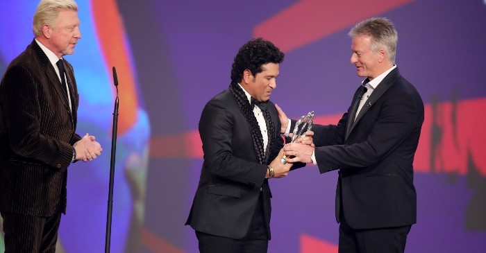 Cricket fraternity pour wishes to Sachin Tendulkar after he wins Laureus Sporting Moment award