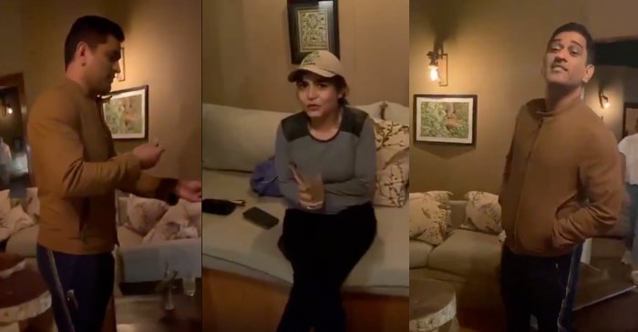 WATCH: MS Dhoni hilariously trolls his wife Sakshi for filming him to gain Instagram followers