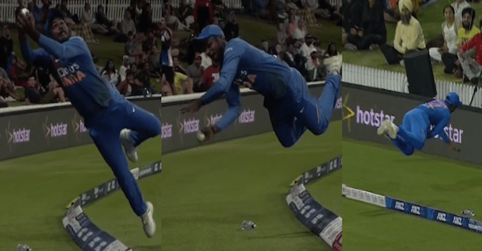 NZ vs IND: Sanju Samson flies in the air to save a certain six against New Zealand