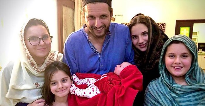 Former Pakistan cricketer Shahid Afridi blessed with a fifth baby girl