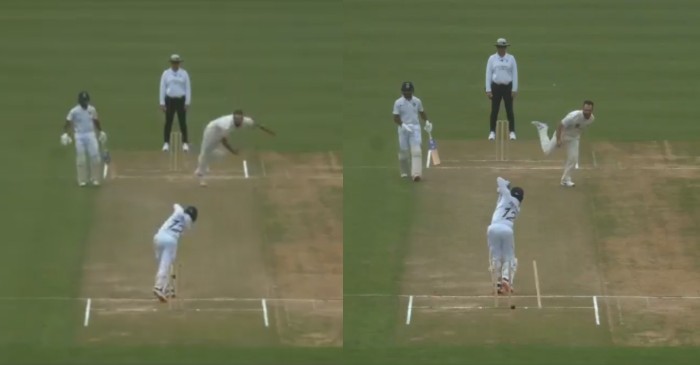 NZ XI vs IND: Daryll Mitchell sends Prithvi Shaw’s middle stump out for a walk – WATCH