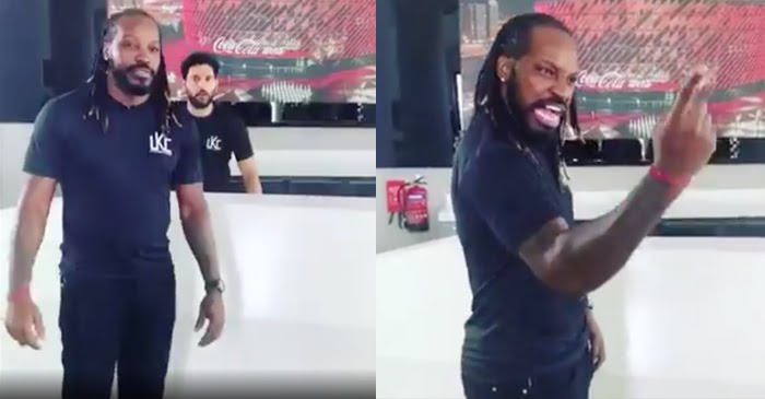 WATCH: Chris Gayle’s attempt to belt a Hindi dialogue leaves Yuvraj Singh in splits