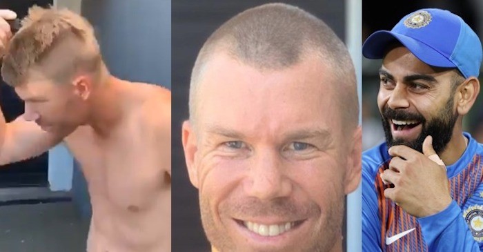 David Warner shaves his head in support of COVID-19 workers; nominates Virat Kohli among the eight