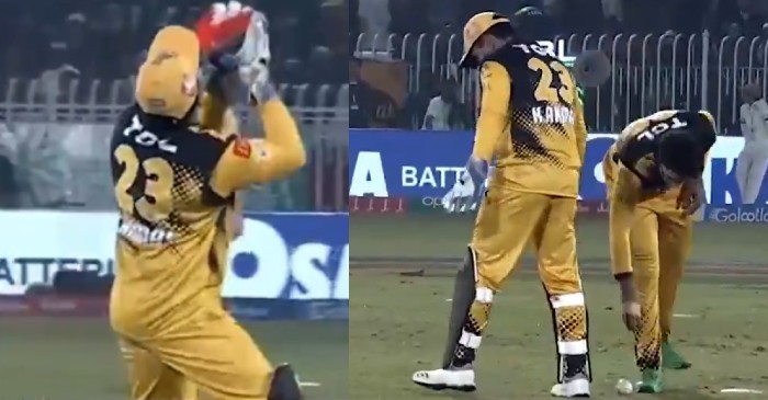 WATCH: Wicketkeeper Kamran Akmal drops a sitter once again; gets roasted on Twitter