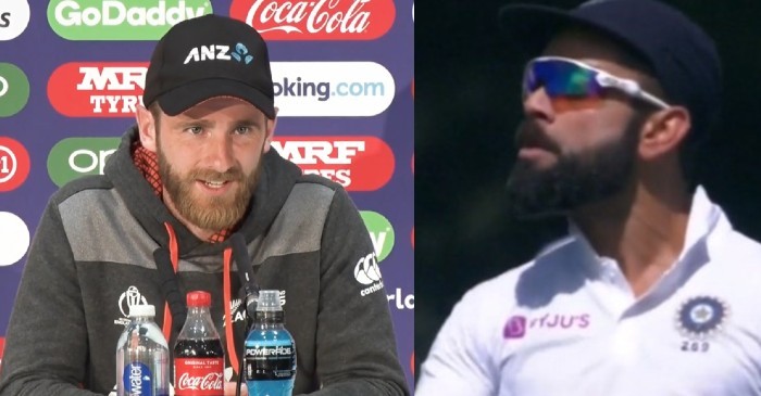 Kane Williamson reacts to Virat Kohli’s hoity-toity behavior during the Christchurch Test