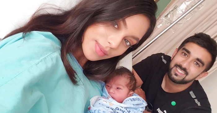 Tabraiz Shamsi and Khadija Shariff blessed with a baby boy