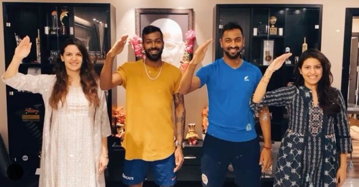 WATCH: Pandya family salutes to all the medical staff and other emergency personnel fighting coronavirus