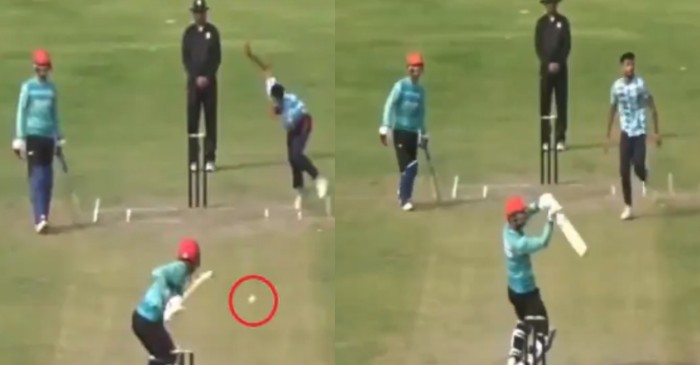 WATCH: Rashid Khan plays a unique helicopter shot, video goes viral