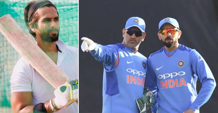 Shahid Kapoor gives an epic reply when asked to pick between MS Dhoni and Virat Kohli