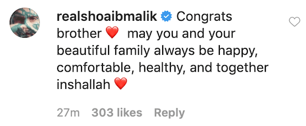 Shoaib Malik Instagram