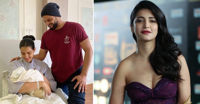 Actress Shruti Haasan congratulate Suresh Raina on being blessed with a bab...