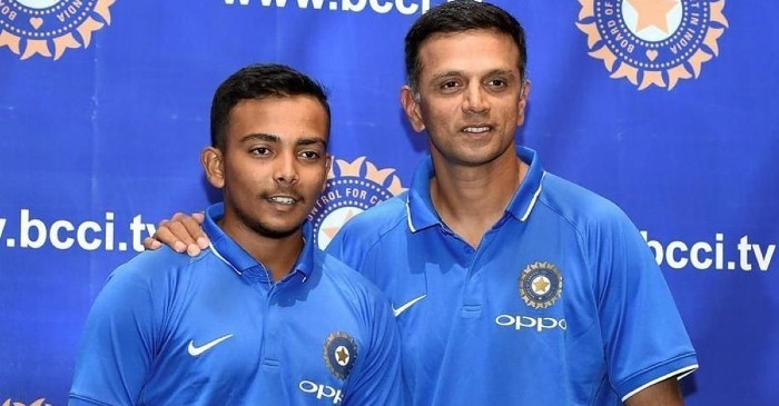 Prithvi Shaw opens up about the influence of Sachin Tendulkar and Rahul Dravid in his budding career