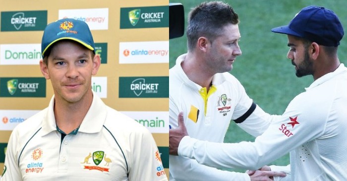 Tim Paine responds to Michael Clarke’s “too scared” to sledge Virat Kohli comments
