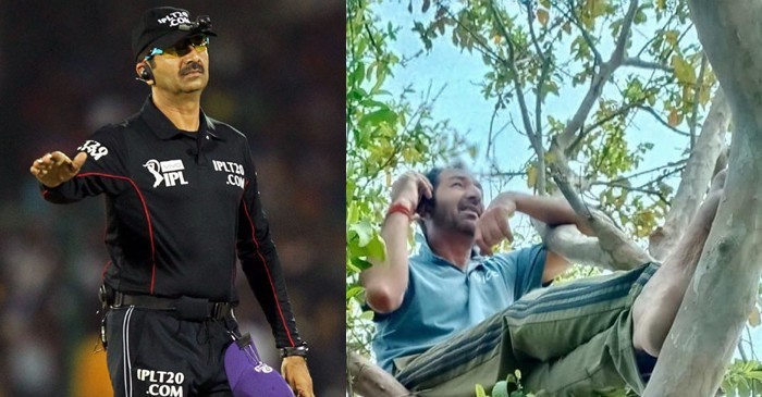 ICC Elite panel umpire Anil Chaudhary stranded in ancestral village; climbs trees for mobile network