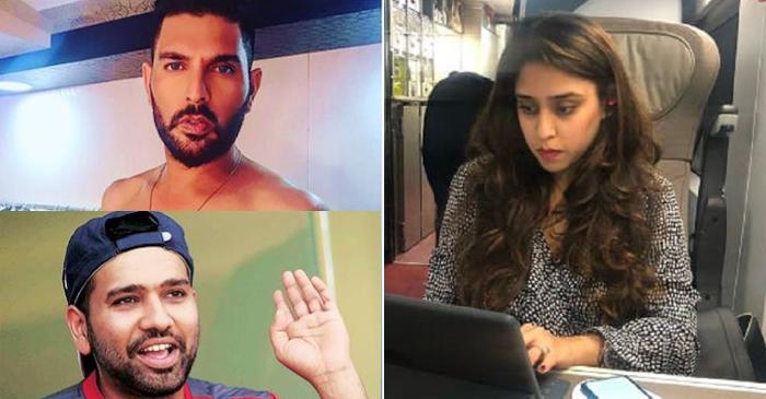 Ritika crashes Instagram Live session between her husband Rohit Sharma and Yuvraj Singh