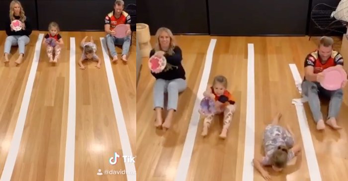 WATCH: David Warner takes part in ‘Mario Challenge’ with family in his latest TikTok video