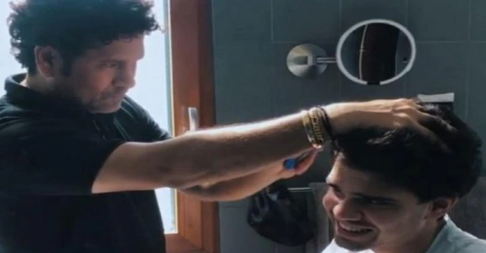 Amid lockdown, Sachin Tendulkar turns ‘Barber’ to give his son Arjun a trendy haircut; here’s the video