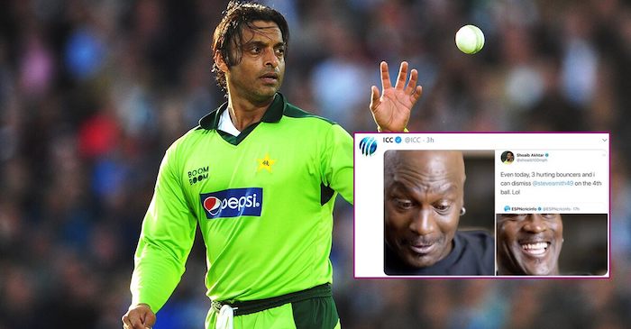 Shoaib Akhtar hits back at ICC after being trolled for Steve Smith tweet