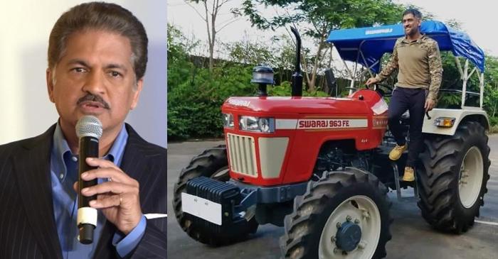 Anand Mahindra praises MS Dhoni as former India captain buys a Swaraj 963 FE tractor for organic farming