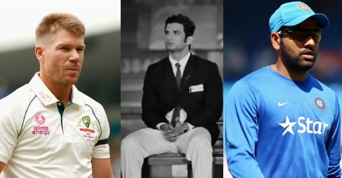 David Warner and Rohit Sharma offer homage to Sushant Singh Rajput after his shocking death