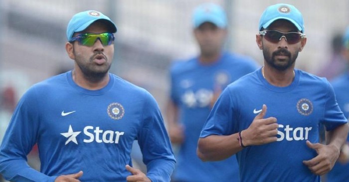 Rohit Sharma takes a cheeky dig at teammate Ajinkya Rahane; latter responds wittingly