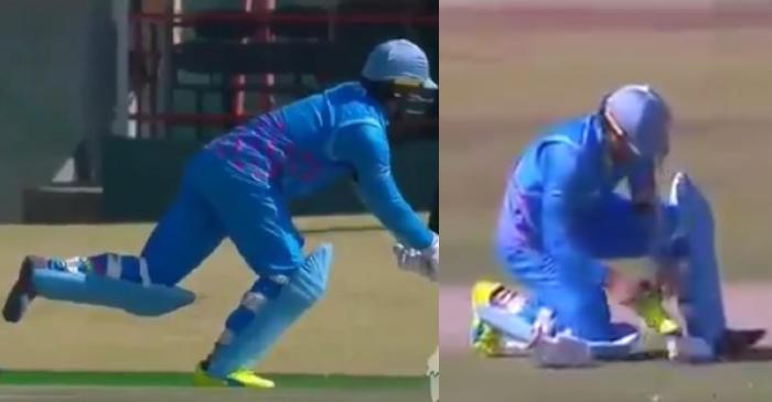 3T Cricket Solidarity Cup: AB de Villiers funnily loses his shoe while taking a run – WATCH