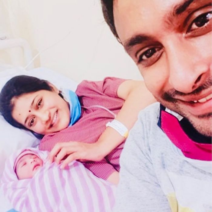 Ambati Rayudu, Chennupalli Vidya, new born baby