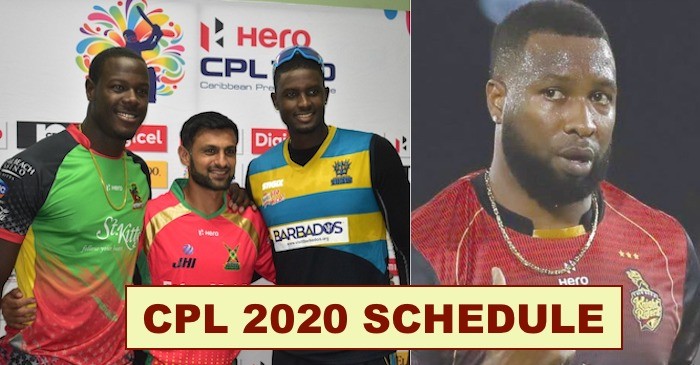 CPL 2020 fixtures announced; Trinbago Knight Riders to face Guyana Amazon Warriors in the tournament opener