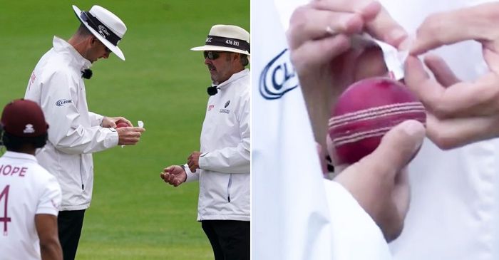 ENG vs WI 2020: England’s Dom Sibley accidentally applies saliva on the ball
