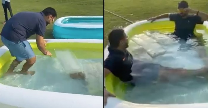WATCH: Suresh Raina catches Rishabh Pant off-guard after a rigorous training session