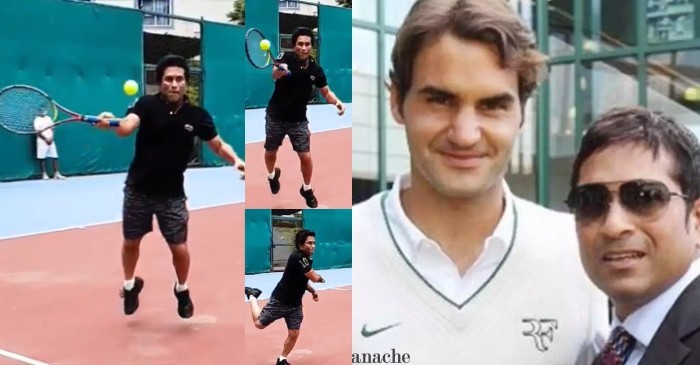 WATCH: Sachin Tendulkar asks Roger Federer’s judgement on his forehand shot