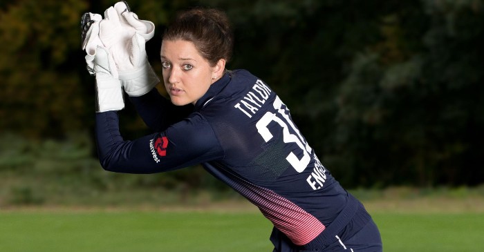 Sarah Taylor reacts hilariously after dropping catches in the practice session