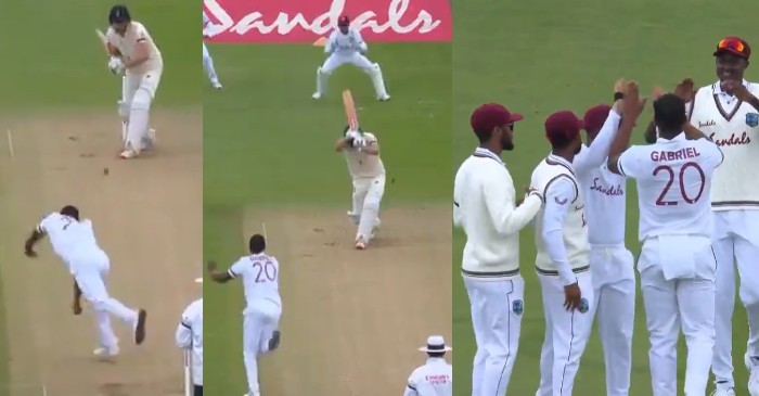 ENG vs WI: WATCH – Shannon Gabriel becomes the first bowler to claim a wicket amid return of international cricket