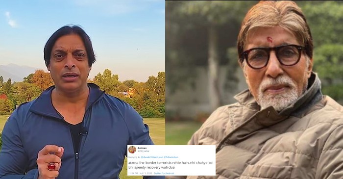 Shoaib Akhtar hits back at netizen for questioning his recovery wish for Amitabh Bachchan
