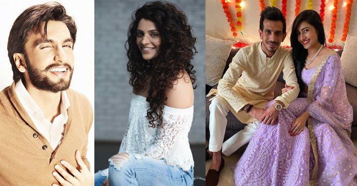 Ranveer Singh, Saiyami Kher and other Bollywood celebs congratulate Yuzvendra Chahal and Dhanashree Verma on their engagement