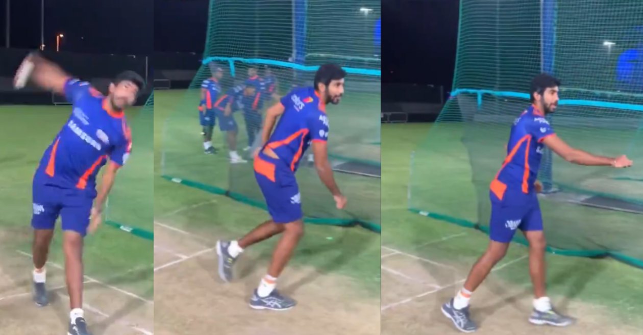 IPL 2020: WATCH – Jasprit Bumrah imitating the spinners at MI’s practice session