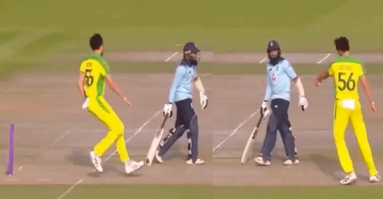 ENG vs AUS: WATCH – Mitchell Starc gives Adil Rashid a ‘Mankad’ warning for stepping out of his crease