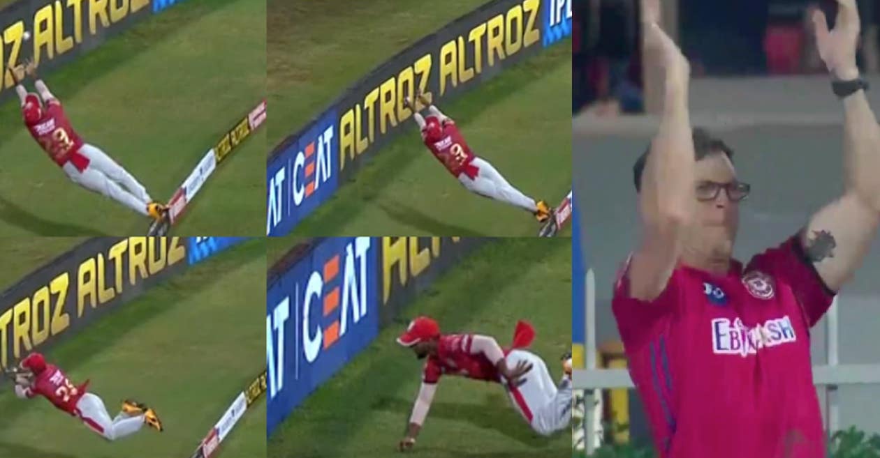 IPL 2020: WATCH – Nicholas Pooran’s superman effort to save a six; gets a standing ovation from Jonty Rhodes