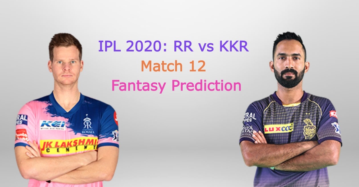 IPL 2020, Match 12: Rajasthan Royals vs Kolkata Knight Riders – Fantasy Cricket Tips and Playing XI