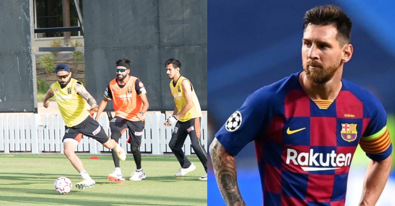 IPL 2020: RCB cheekily invites Lionel Messi to play football with Virat Kohli