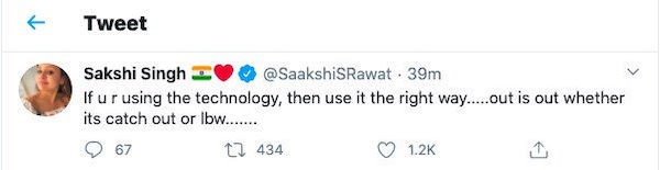 sakshi tweet
