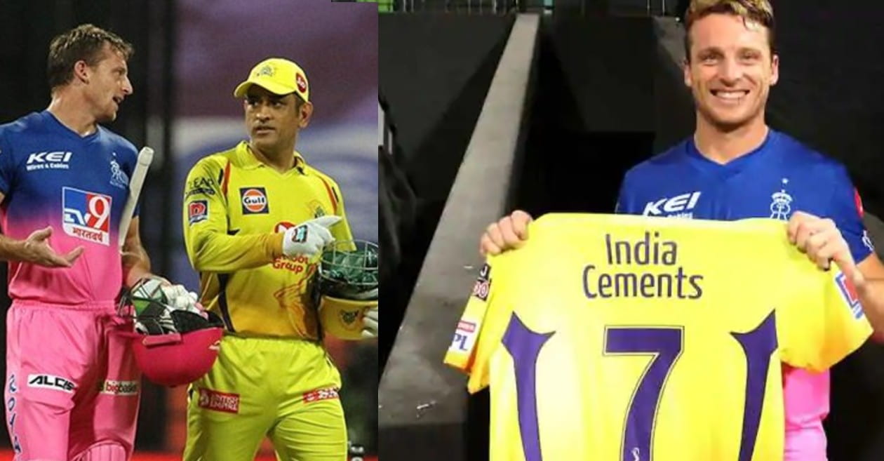 IPL 2020: MS Dhoni gifts his special 200th match jersey to Jos Buttler after CSK vs RR game